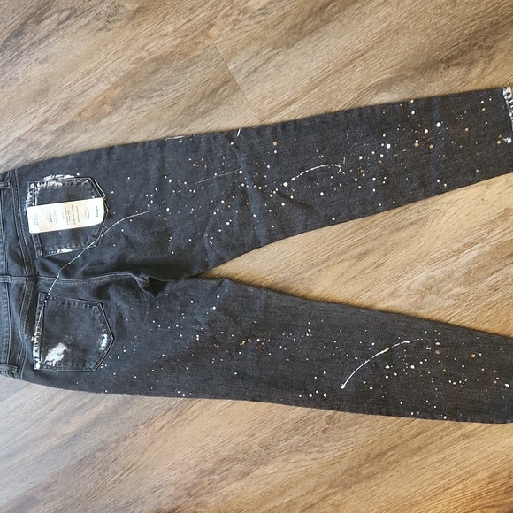 BALDWIN KANSAS CITY ‘Karlie’ Splatter High-Rise Cropped Skinny 31 - Picture 7 of 10